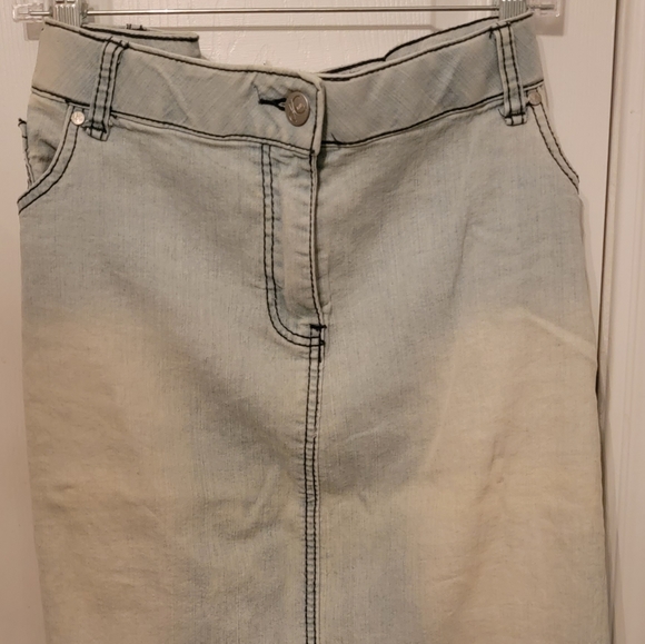 Plus Size Denim Skirt - Picture 1 of 3